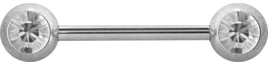 Bijoux de seins acier chirurgical 14g (billes 4mm)