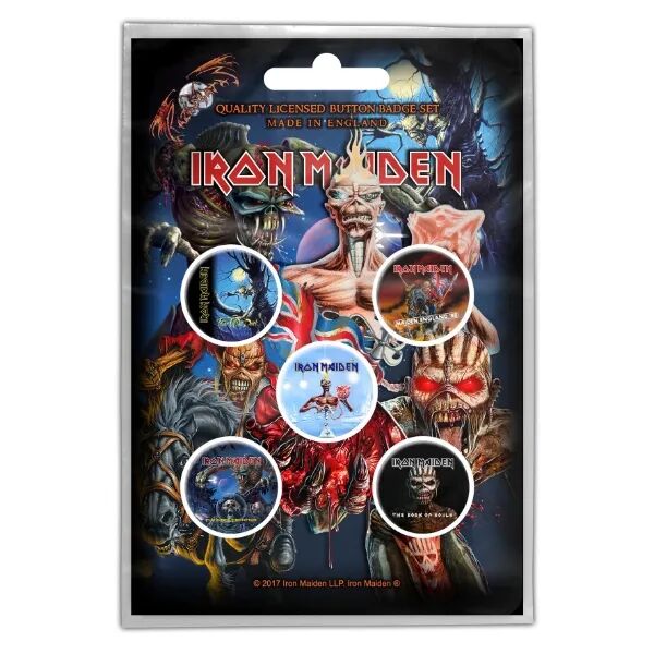 Iron Maiden - Later Album Button Set
