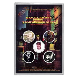 David Bowie - Early albums Button Pin Set