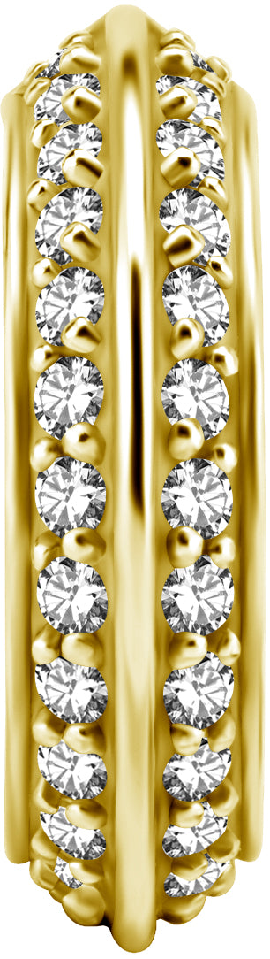 HINGED CONCH RING SET W. PREMIUM ZIRCONIA