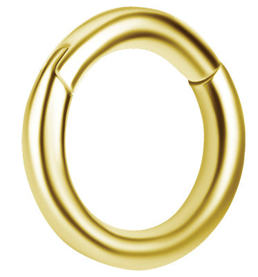 Anneau de rook en CoCr plaqué or 18k