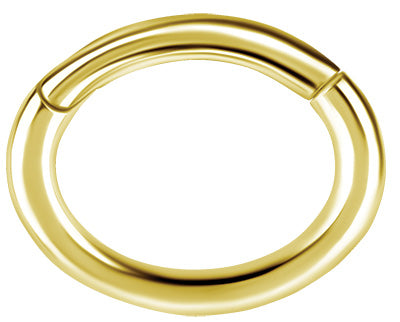 Anneau de rook en CoCr plaqué or 18k