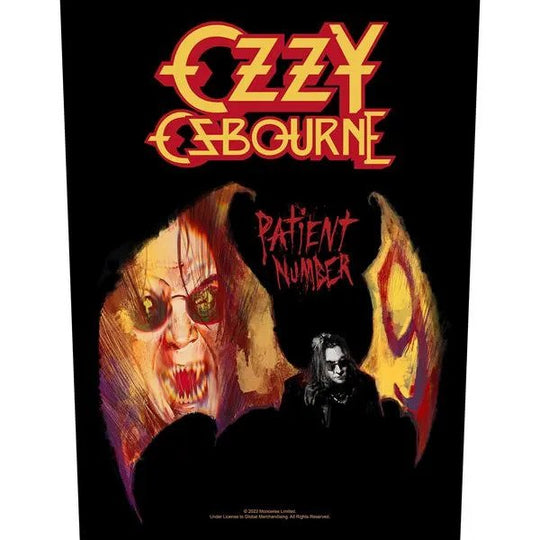 Ozzy Osbourne Patient No.0 Backpatch