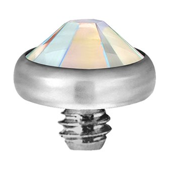 Titanium internal crystal spare replacement flat disc