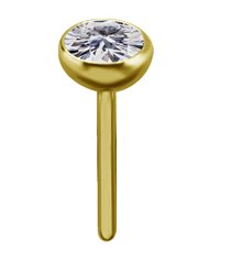 Boule interne sans filet (tl) en titanium plaqué or 18k