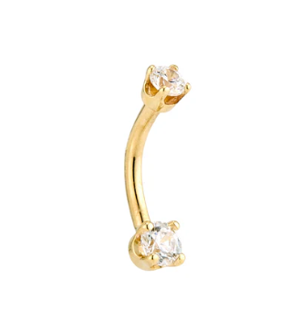 Body Gems Prong Set Barbell