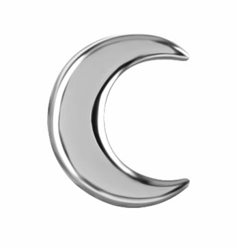 Attache sans filet en CoCr avec une lune