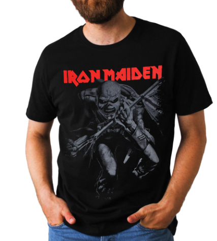 Iron Maiden - 50 Trooper Crop Grey