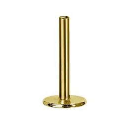 Tige de labret interne en titanium plaqué or 19K (HIDDEN Vertical Helix)