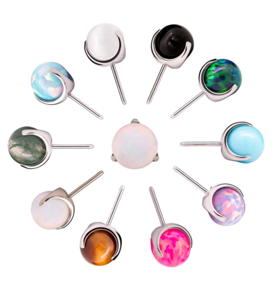 Junipurr Jewelry Prong-Set Bead - Threadless