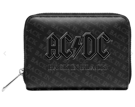 AC/DC Back in Black Bi-Fold Zipped Wallet