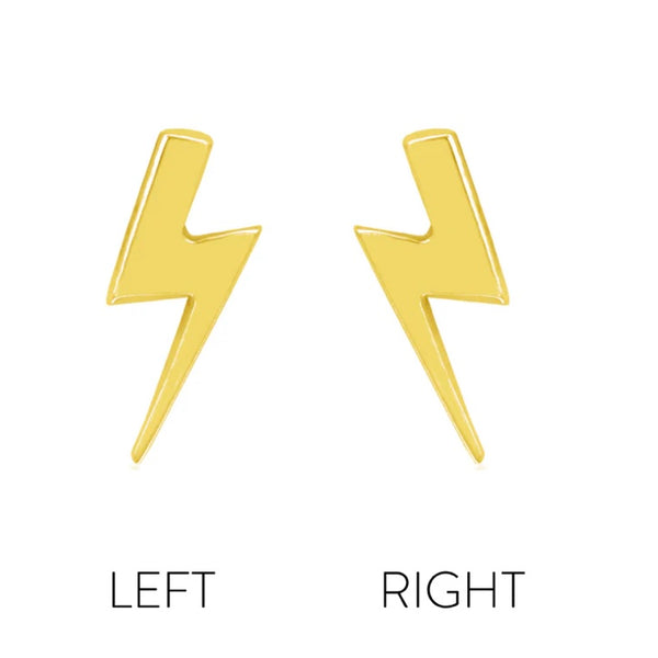 Gold lightning bolt (left) – Puce Rock