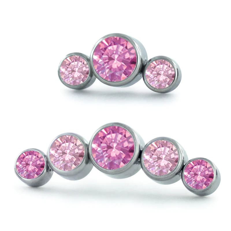 Dreamland Bezel set gem cluster