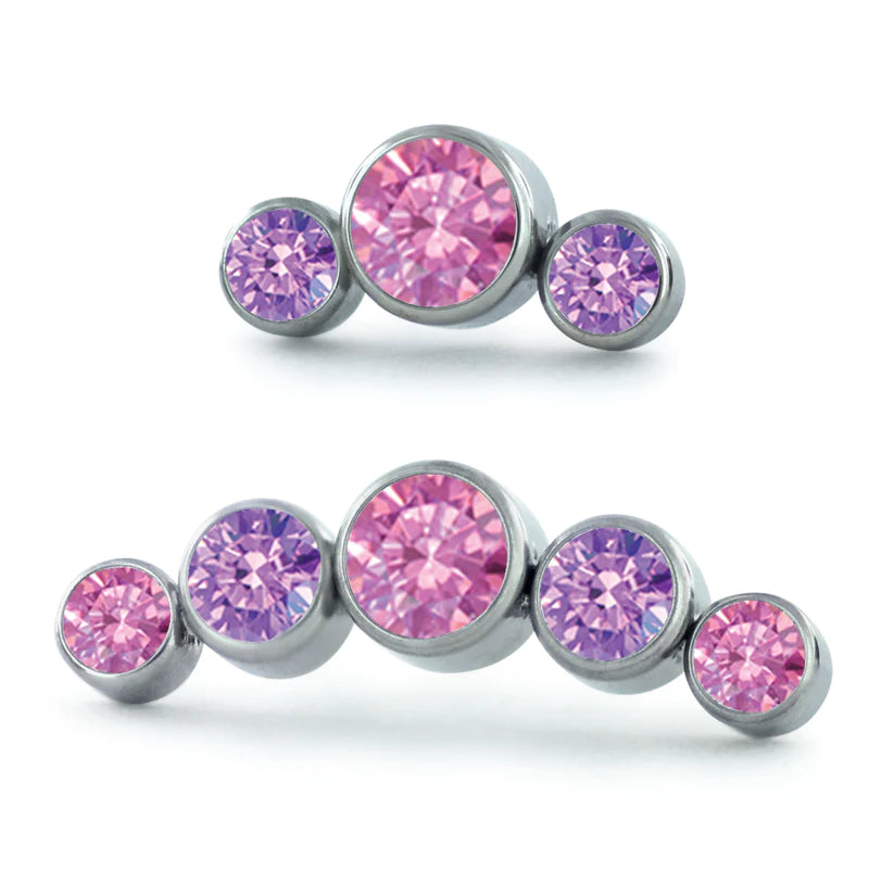 Dreamland Bezel set gem cluster