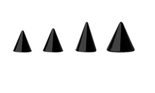 Black steel spare replacement Spike  external