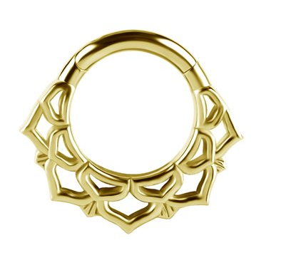 18k gold hinged clicker