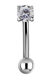 Titanium internal banana with premium zirconia