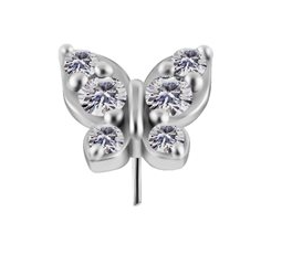 Attache interne sans filet en CoCr en forme de papillon