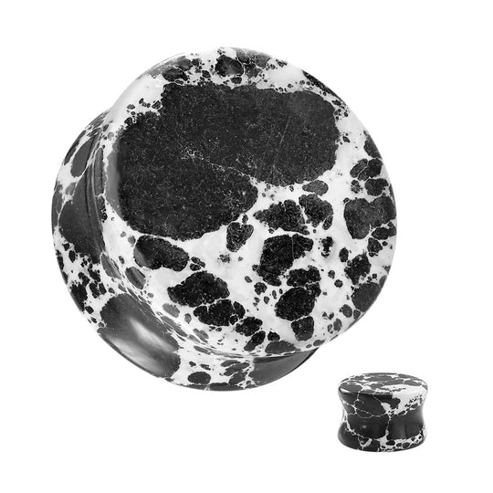 Black Imperial Turquoise Double Flare Plug