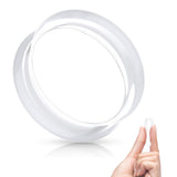 Double Flared Saddle Ear Skin Tunnels Ultra Soft Silicone Flexible