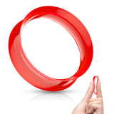 Double Flared Saddle Ear Skin Tunnels Ultra Soft Silicone Flexible