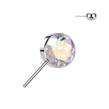 Bezel Set CZ Forward Facing Top