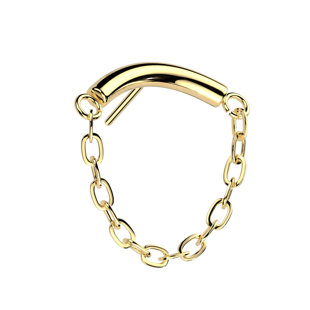 Curved Bar Chain linked Threadless