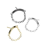 Curved Bar Chain linked Threadless