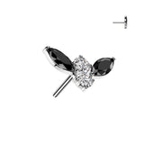 Bat Top With Marquise CZ Wings