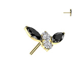 Bat Top With Marquise CZ Wings
