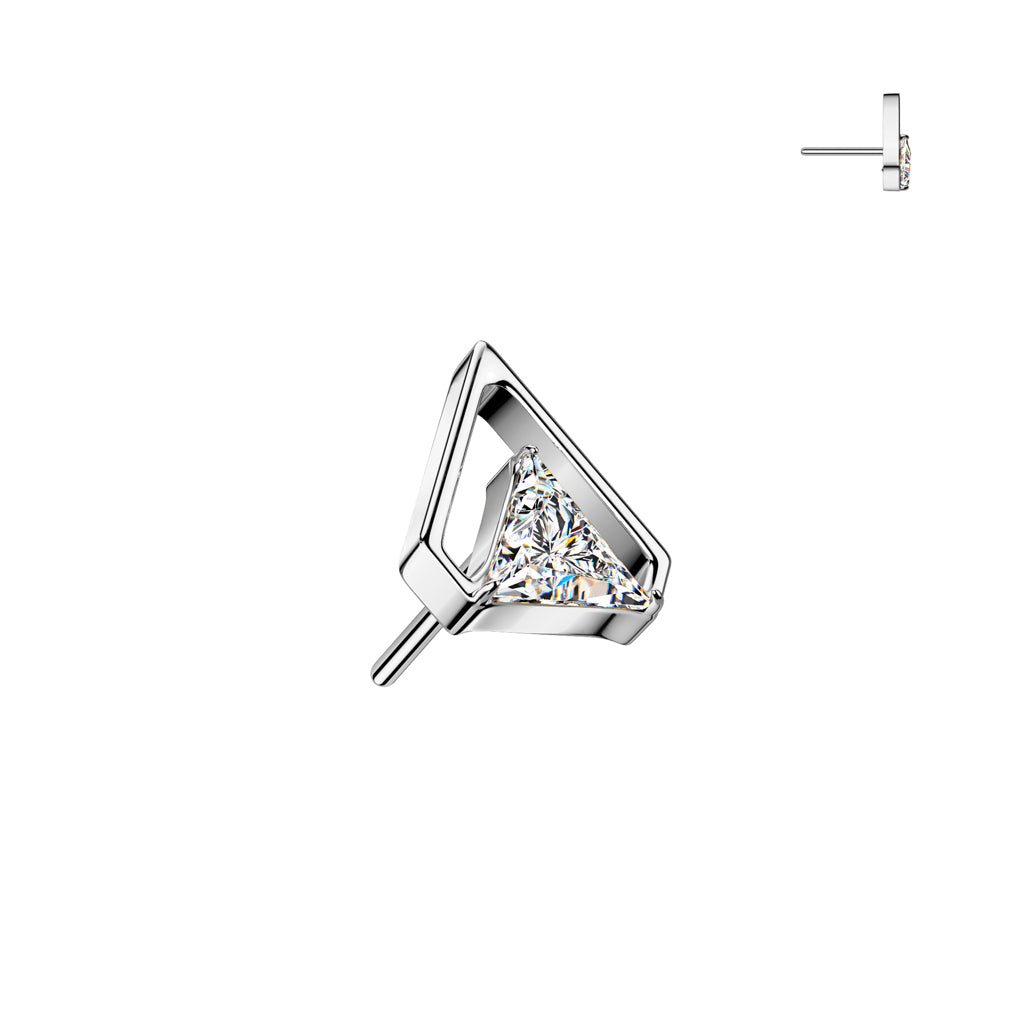 Triangle CZ Top With Outline