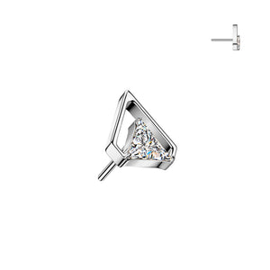 Triangle CZ Top With Outline