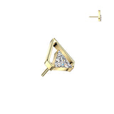 Triangle CZ Top With Outline