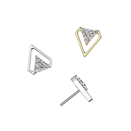 Triangle CZ Top With Outline