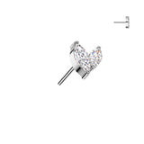 Double Marquise CZ Top