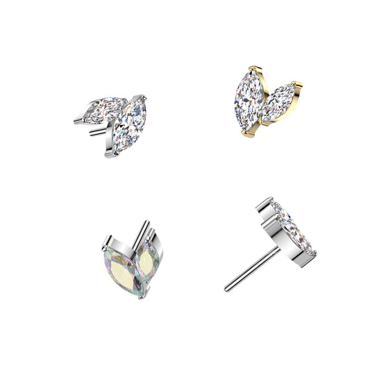 Double Marquise CZ Top