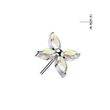 Marquise CZ Flower Top