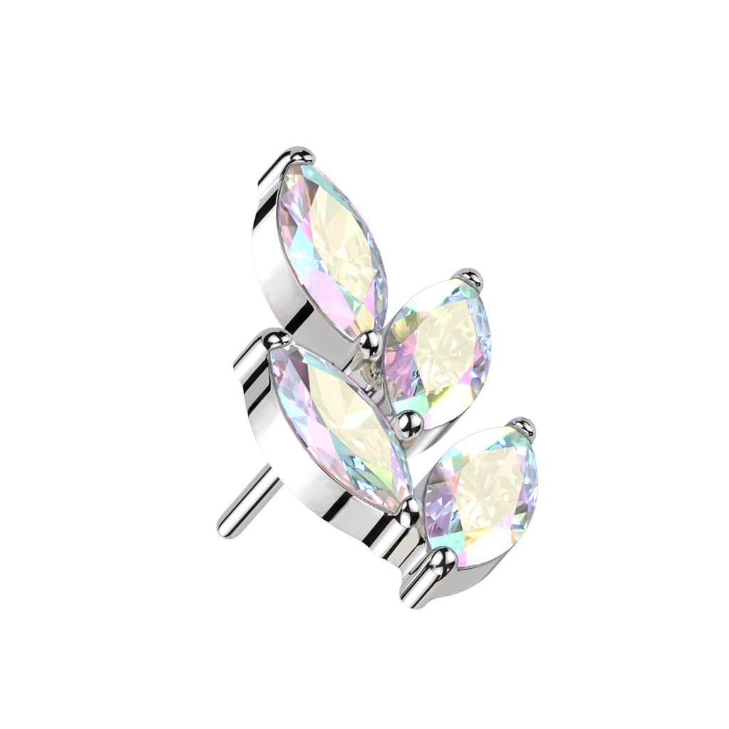 Marquise CZ Leaf Top