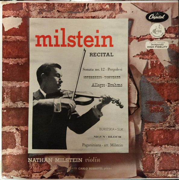 Nathan Milstein – Milstein Recital
