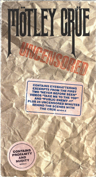 Mötley Crüe – Uncensored VHS