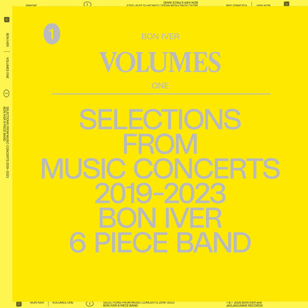 Bon Iver – Volumes: One - Selections From Music Concerts 2019-2023 Bon Iver 6 Piece Band