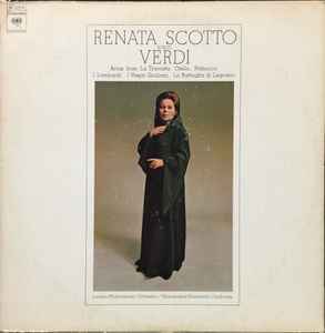 Renata Scotto Sings Verdi* – Renata Scotto Sings Verdi