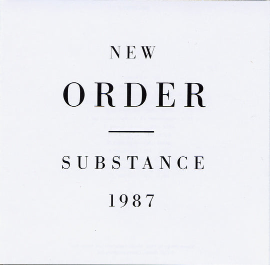 New Order – Substance