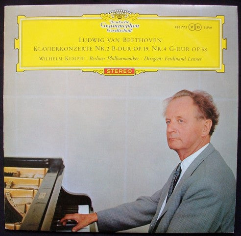 Ludwig van Beethoven / Wilhelm Kempff ‧ Berliner Philharmoniker ‧ Dirigent: Ferdinand Leitner – Klavierkonzerte Nr. 2 B-Dur Op. 19, Nr. 4 G-Dur Op. 58