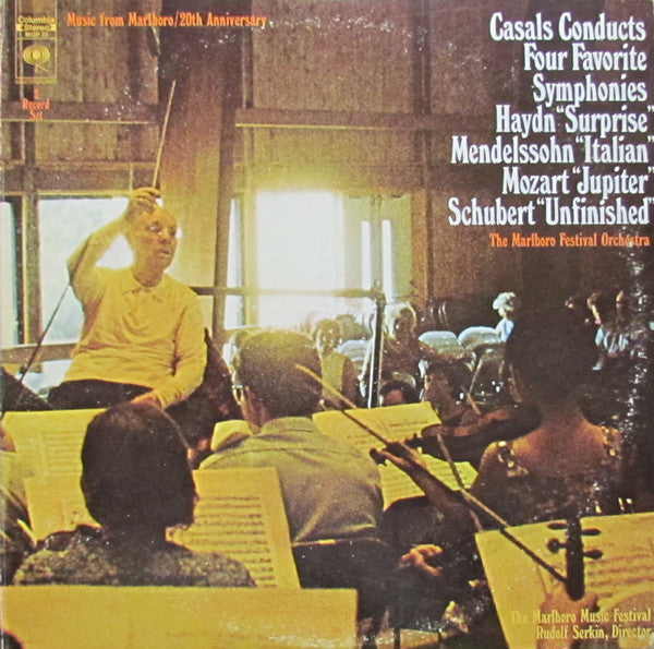 Haydn / Mendelssohn / Mozart / Schubert / Casals, Marlboro Festival Orchestra – Casals Conducts Four Favorite Symphonies