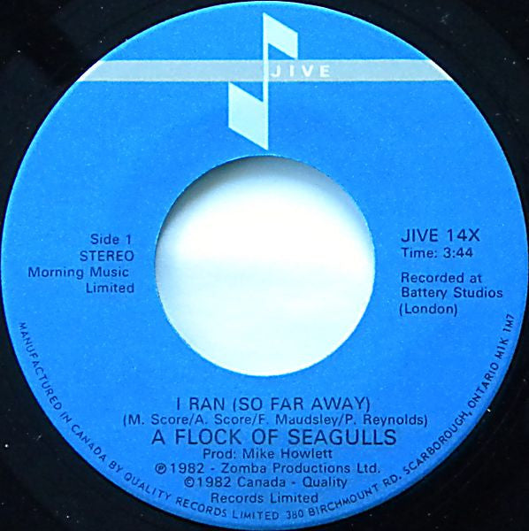 A Flock Of Seagulls – I Ran (So Far Away)