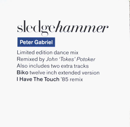 Peter Gabriel – Sledgehammer (Limited Edition Dance Mix)