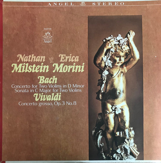 Bach* / Vivaldi* / Nathan Milstein, Erica Morini – Bach - Concerto For Two Violins In D Minor Sonata In C Major For Two Violins Vivaldi - Concerto Grosso, Op. 3 No. 8