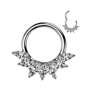 7 Marquise CZ Fan