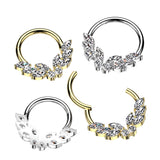 3 Marquise CZ on Each Side